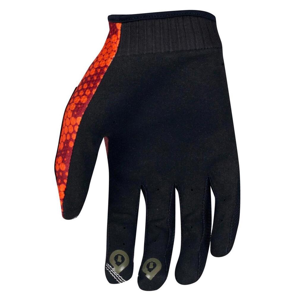 SixSixOne 661 Youth LG Comp Gloves MTB Full Finger Orange Kids Bike New - Picture 5 of 5